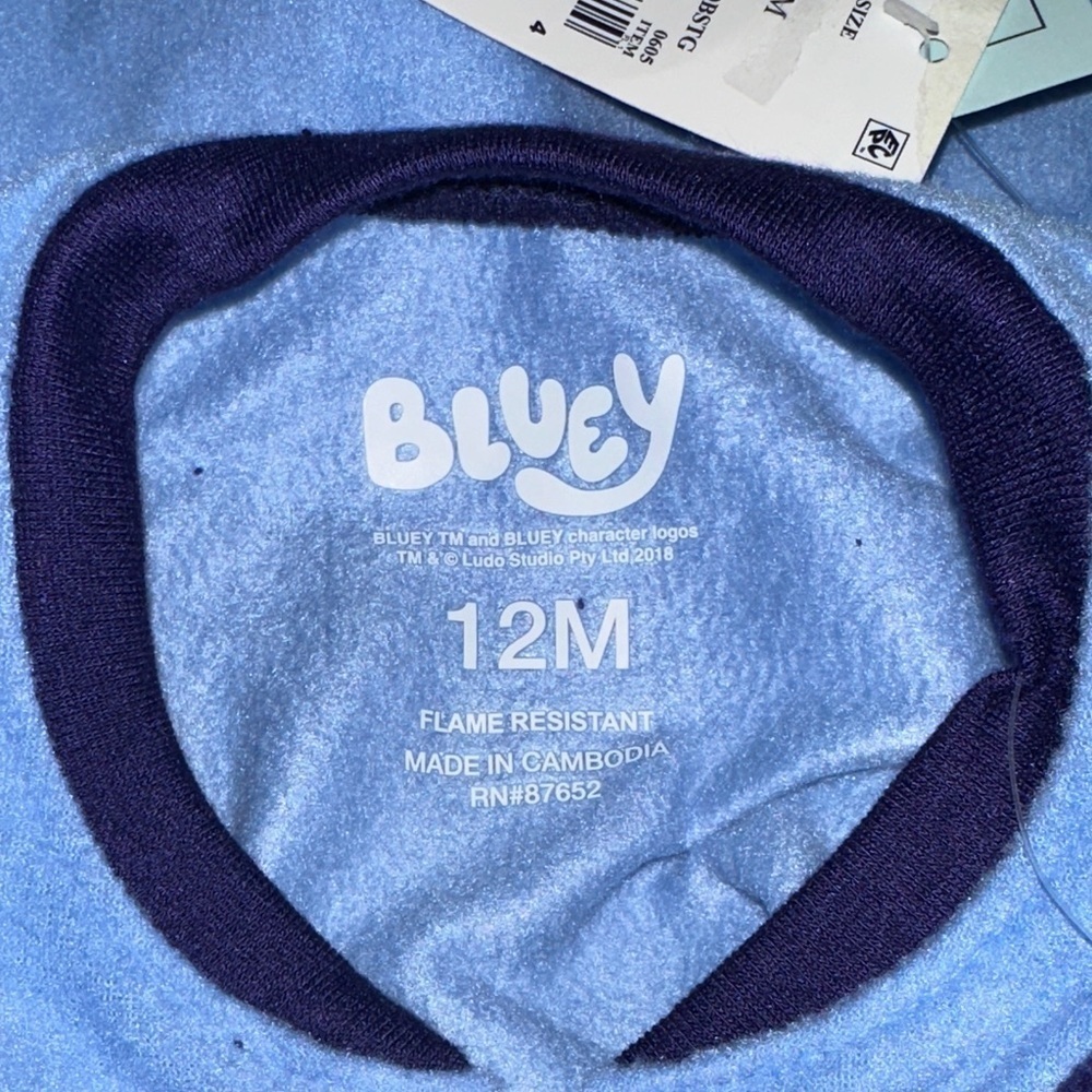 Bluey Kids Pajama Set - Blue - Picture 7 of 7